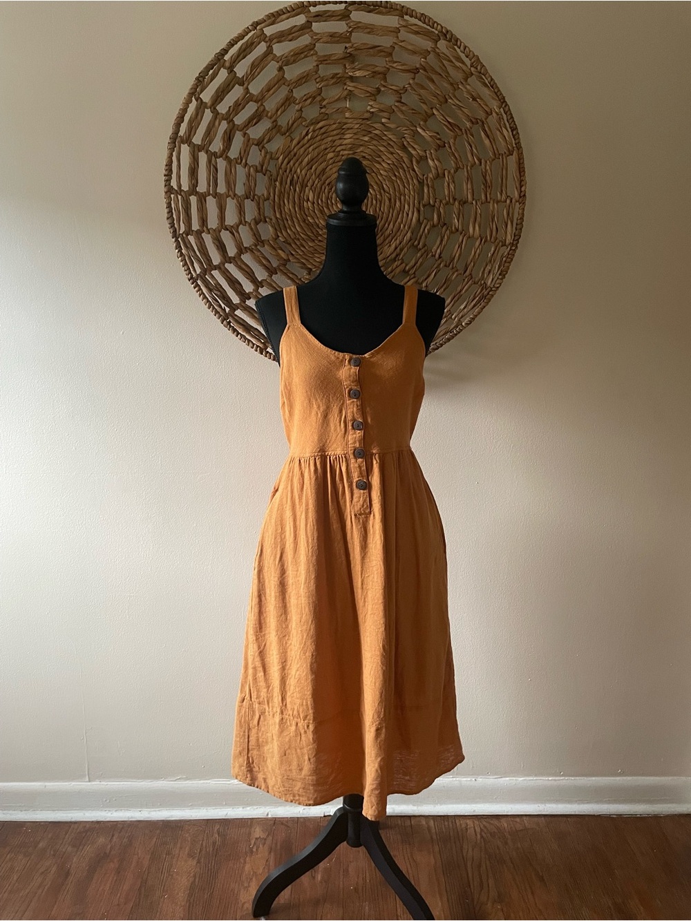 Universal Thread Mustard Dress - Picture 2 of 10